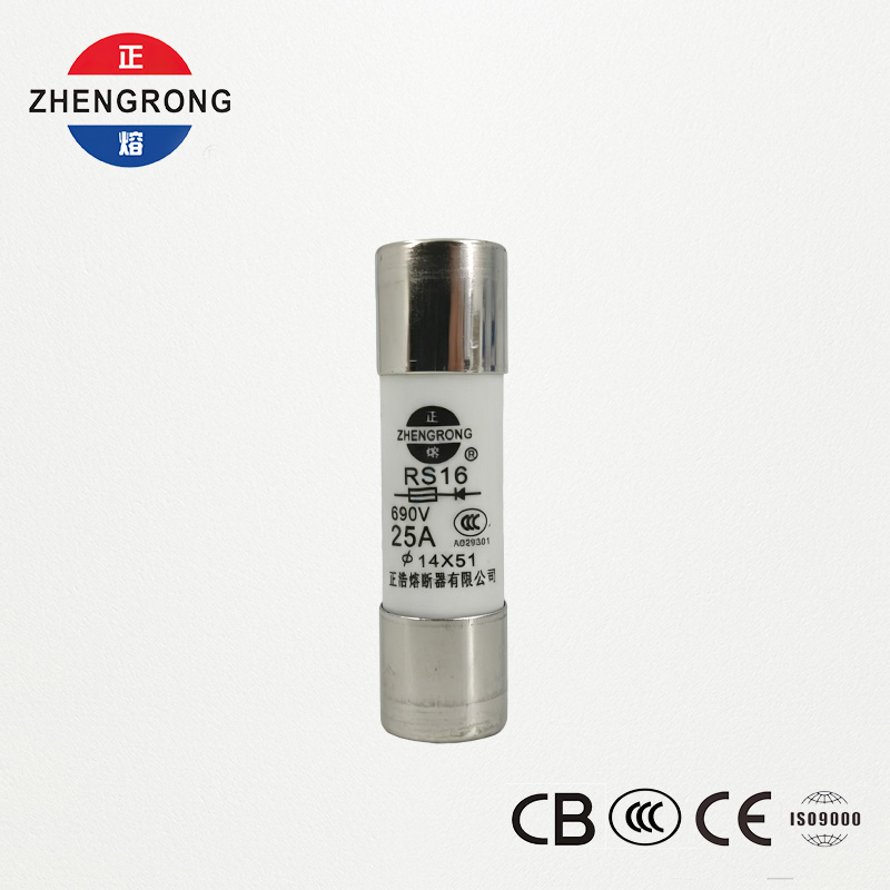14 * 51mm 500V 25A RS16 hausteko gaitasun handiko fusiblea
