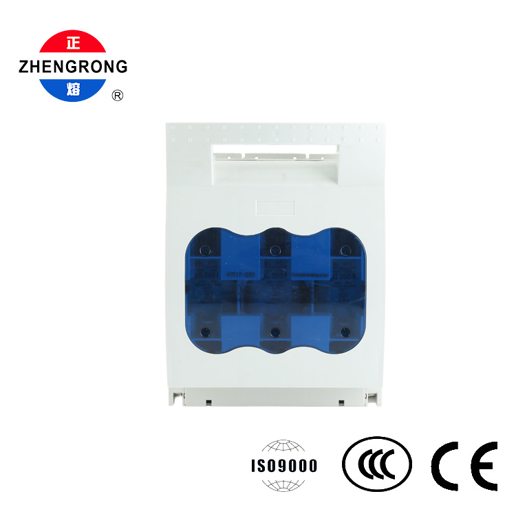 3 Polo Fusible Etengailu Deskonektorea 250A 690V DIN Rail