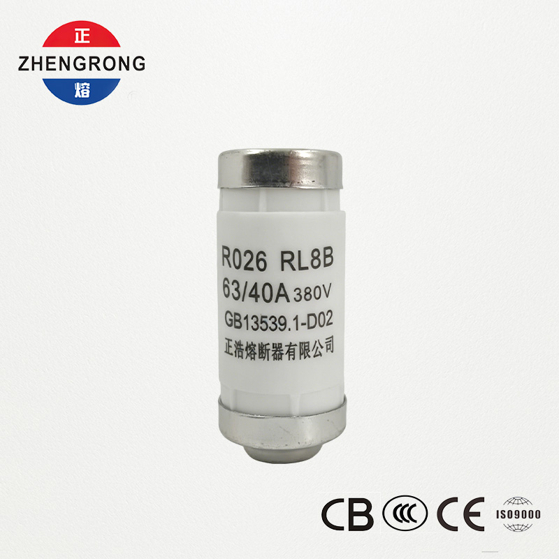 RL8B R026 40A 380V D02 Fusible Zilindrikoa