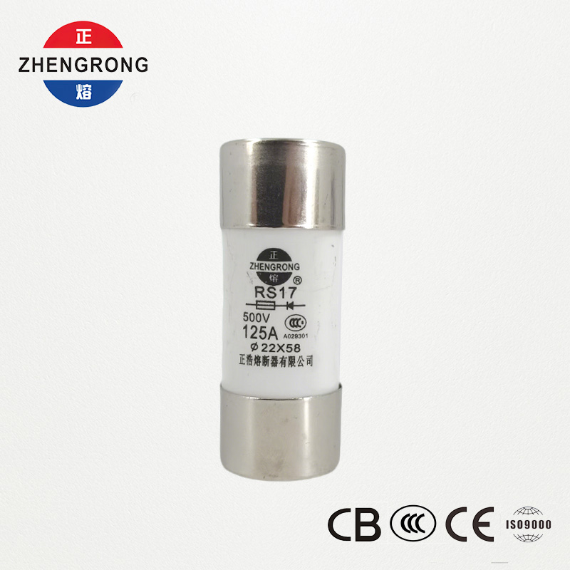 RS17 125A 500V Ekintza azkarreko fusible zilindrikoa | 22*58mm | CCC Ziurtagiria