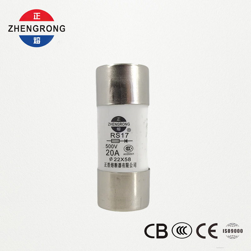 RS17 20A 500V Ekintza azkarreko fusible zilindrikoa | 22*58mm | CCC Ziurtagiria