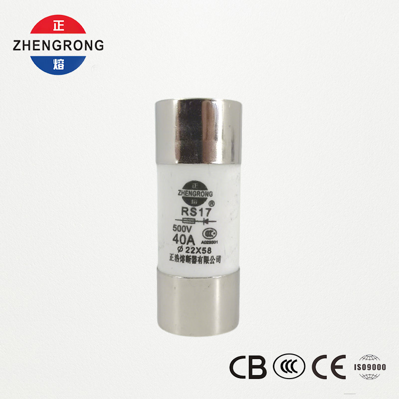 RS17 40A 500V Ekintza azkarreko fusible zilindrikoa | 22*58mm | CCC Ziurtagiria